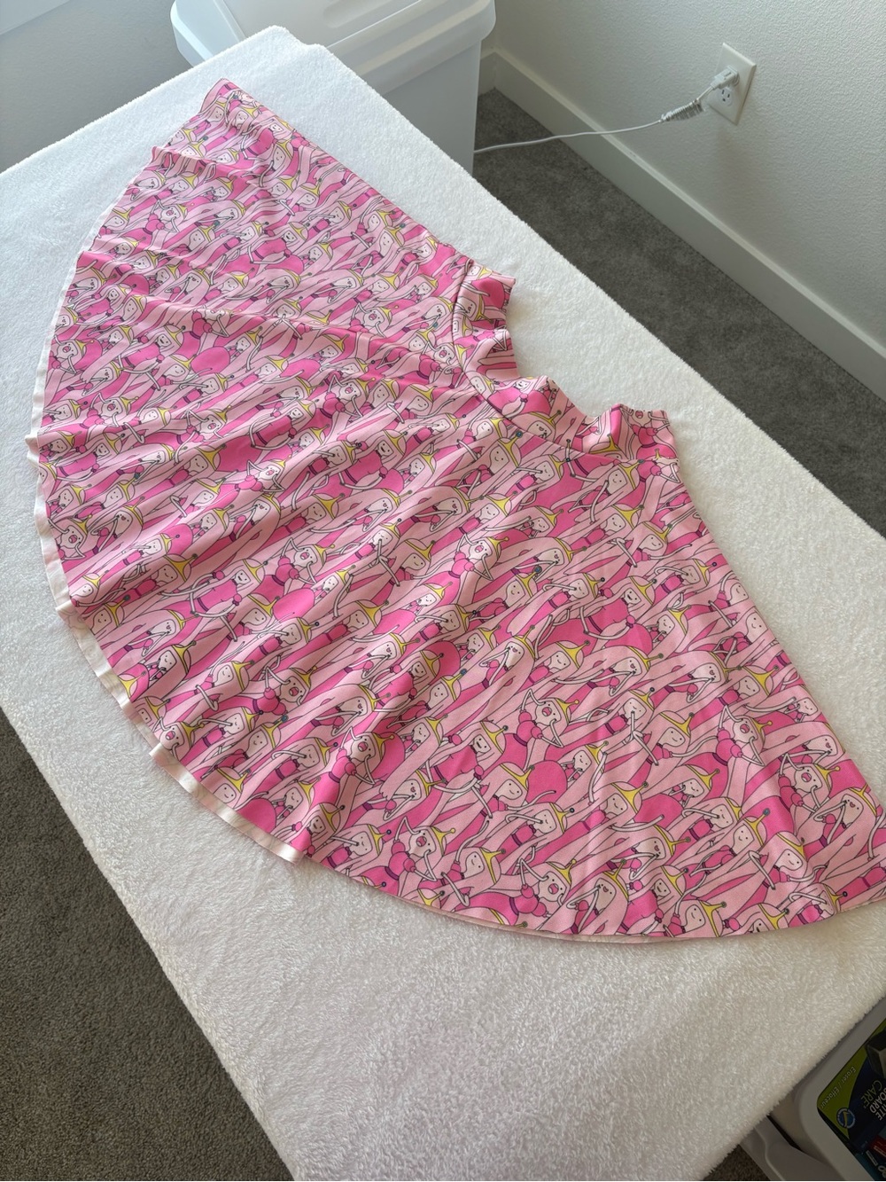 Circle Skater Mini Skirt - Princess Bubblegum Adventure Time Print